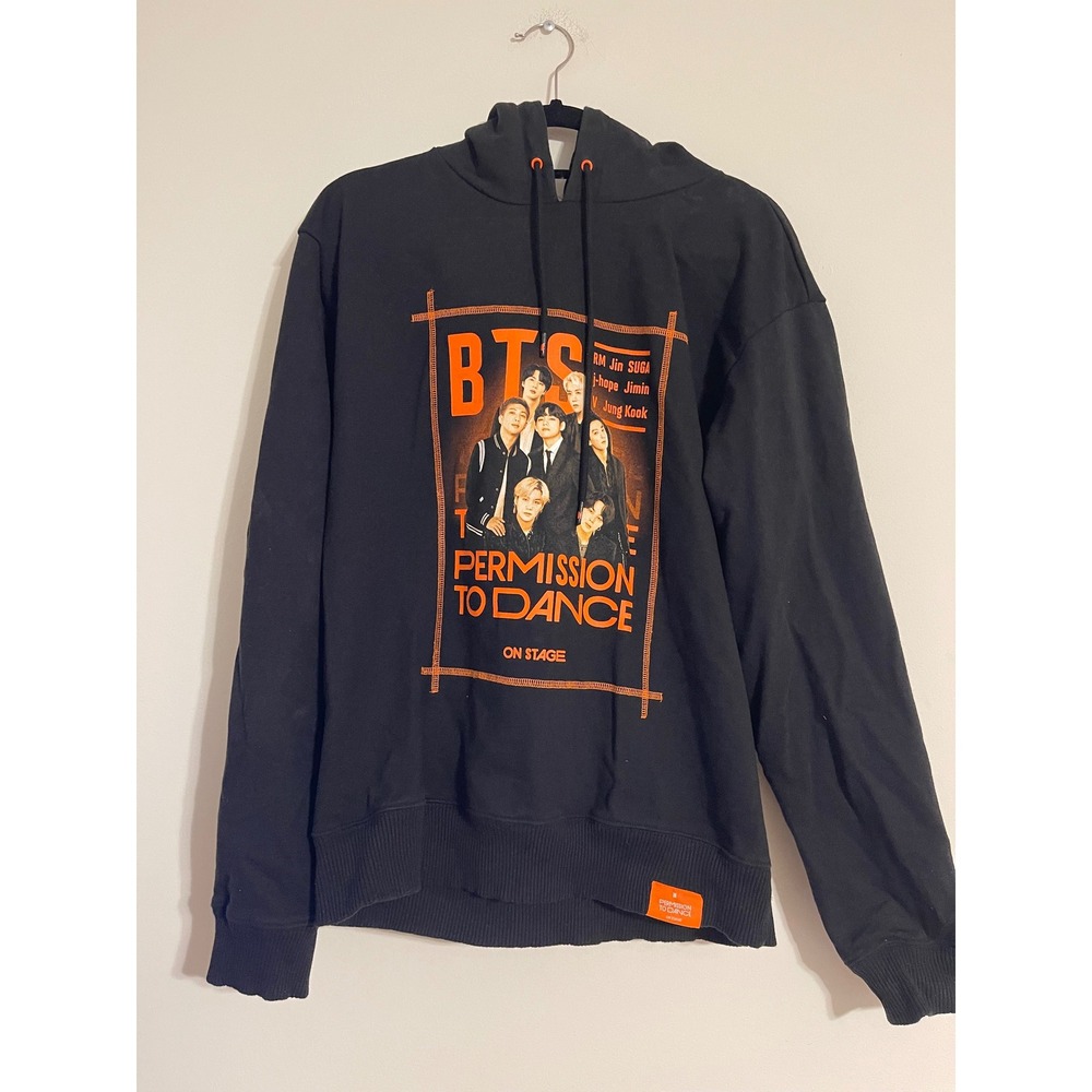 BTS Permission to Dance On Stage Black Hoodie XL